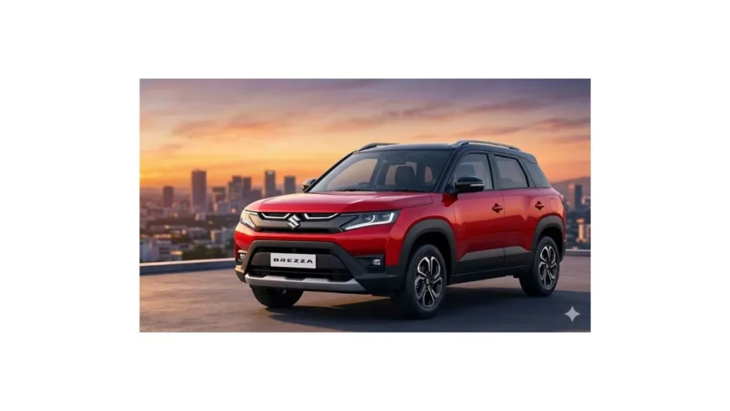 2026 Maruti Brezza facelift showcasing CNG tank, tech-upgraded cabin, and refreshed exterior styling