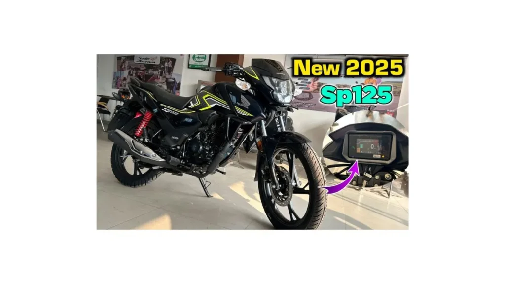 Honda SP 125 commuter motorcycle parked on an Indian road showcasing its premium design