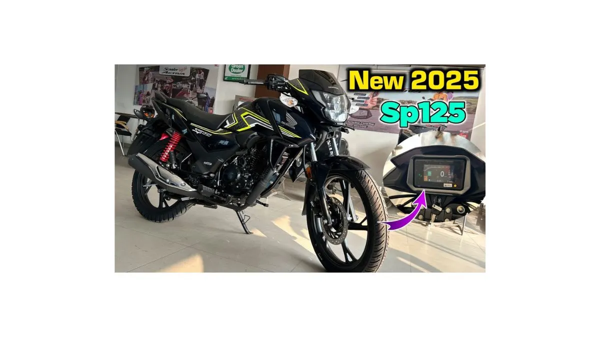 Honda SP 125 commuter motorcycle parked on an Indian road showcasing its premium design