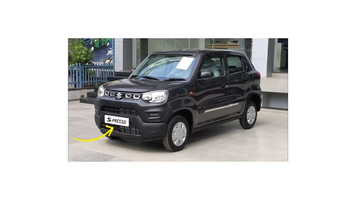 Maruti Suzuki S Presso parked in city street, showing tall-boy design and modern features
