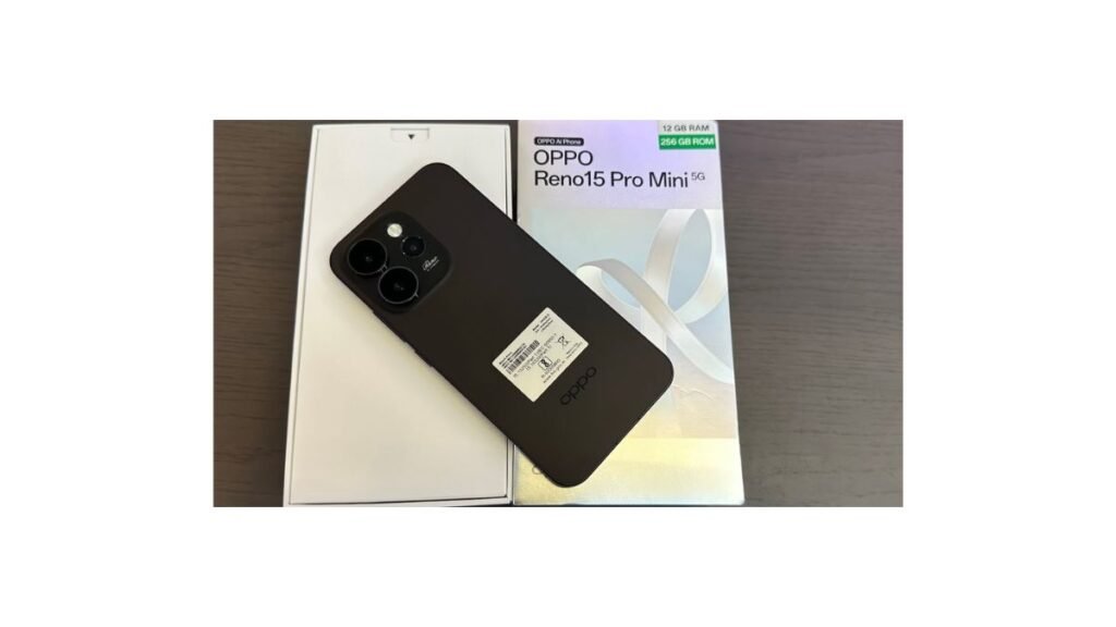 Oppo Reno 15 Pro Mini compact flagship smartphone featuring 200MP camera and premium design ahead of India launch