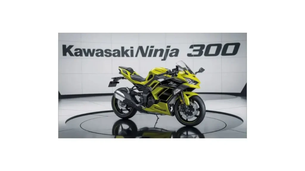 2026 Kawasaki Ninja 300 in India – Fresh Lime Green and Candy Lime Green/Ebony colours, aggressive sporty design