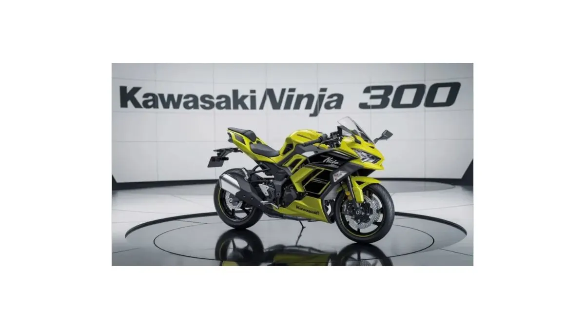 2026 Kawasaki Ninja 300 in India – Fresh Lime Green and Candy Lime Green/Ebony colours, aggressive sporty design