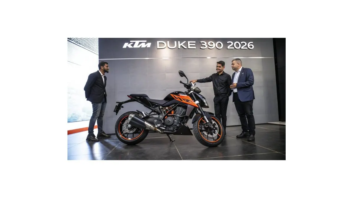 2026 KTM 390 Duke unveiled globally with new Atlantic Blue colour
