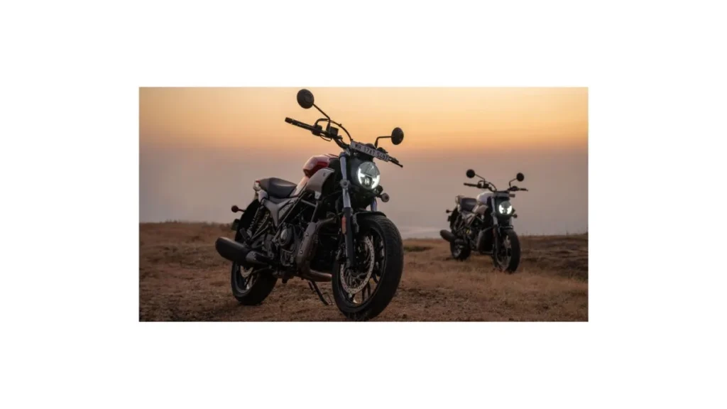 Hero Mavrick 440 2026 premium mid capacity motorcycle showcased in India
