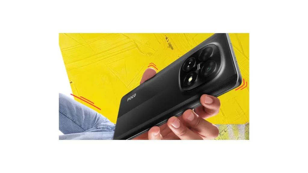 Poco M8 5G smartphone in India with 50MP AI camera, 6.77-inch AMOLED display, and Snapdragon 6 Gen 3 processor