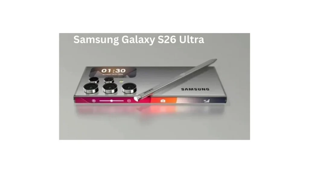 Samsung Galaxy S26 Ultra smartphone highlighting premium design, AMOLED display, improved performance, faster charging technology, and flagship Android features expected in 2026