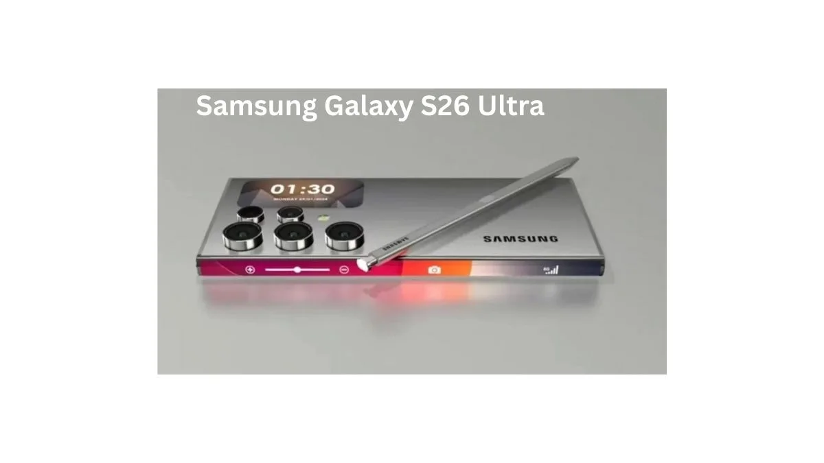Samsung Galaxy S26 Ultra smartphone highlighting premium design, AMOLED display, improved performance, faster charging technology, and flagship Android features expected in 2026