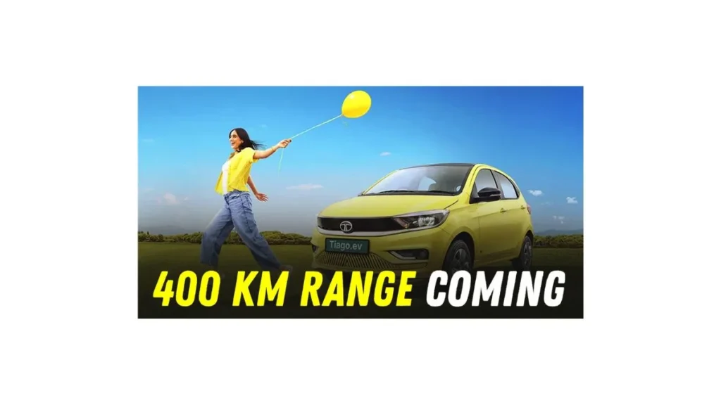 Tata Tiago EV 2026 showcasing compact electric hatchback design, smart EV features, city-friendly size, and impressive range