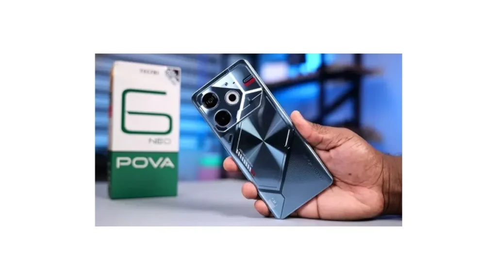 Tecno Pova 6 Neo 5G showcasing massive battery and gaming design