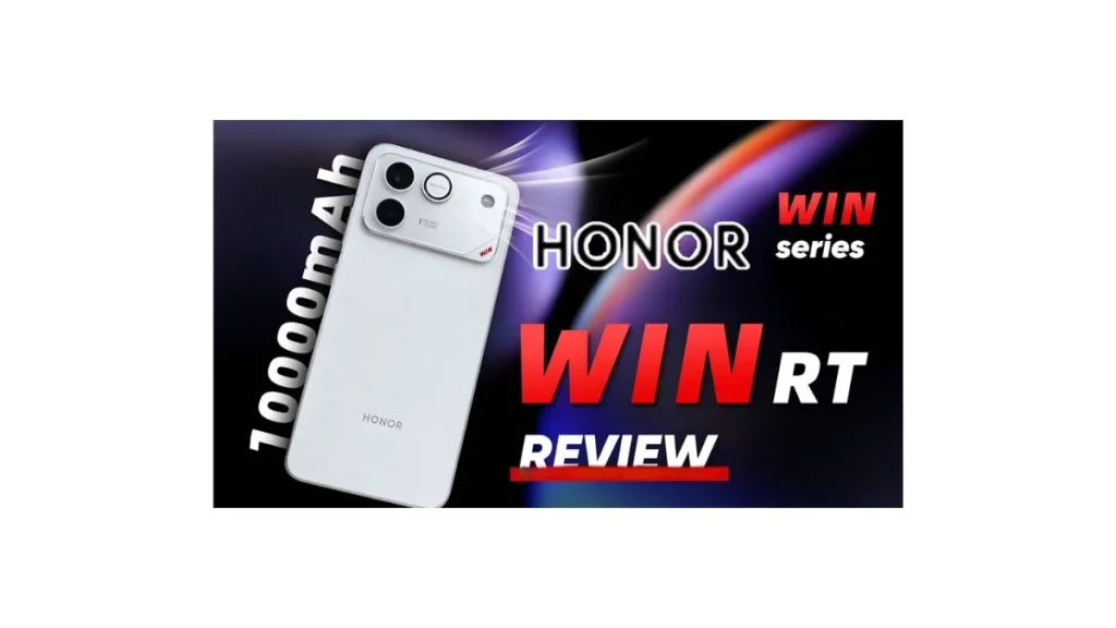 Honor Win RT highlighting camera, battery, and display feature