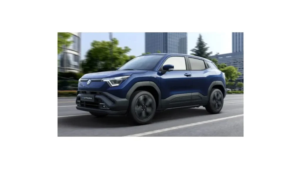 Maruti Suzuki e Vitara 2026 electric SUV front and side view in India