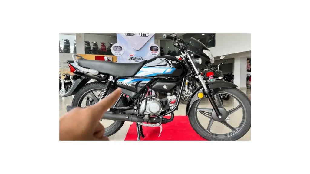 Hero HF 100 affordable commuter motorcycle with high mileage in India