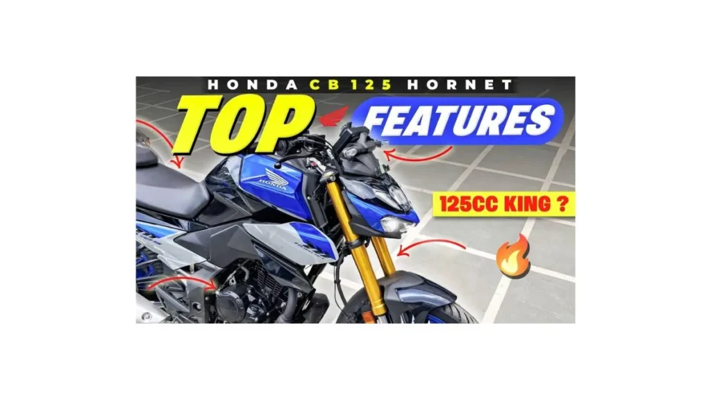 Young rider using Honda CB 125 Hornet in city traffic