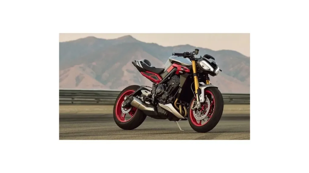 Triumph Street Triple 765 powerful naked sport motorcycle front design